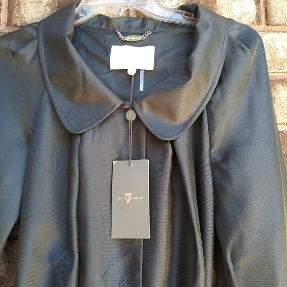 NWT 7 FAM metallic silk dress size large - Picture 2 of 8